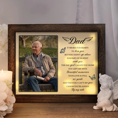 Dad in Heaven LED Memorial Shadow Box